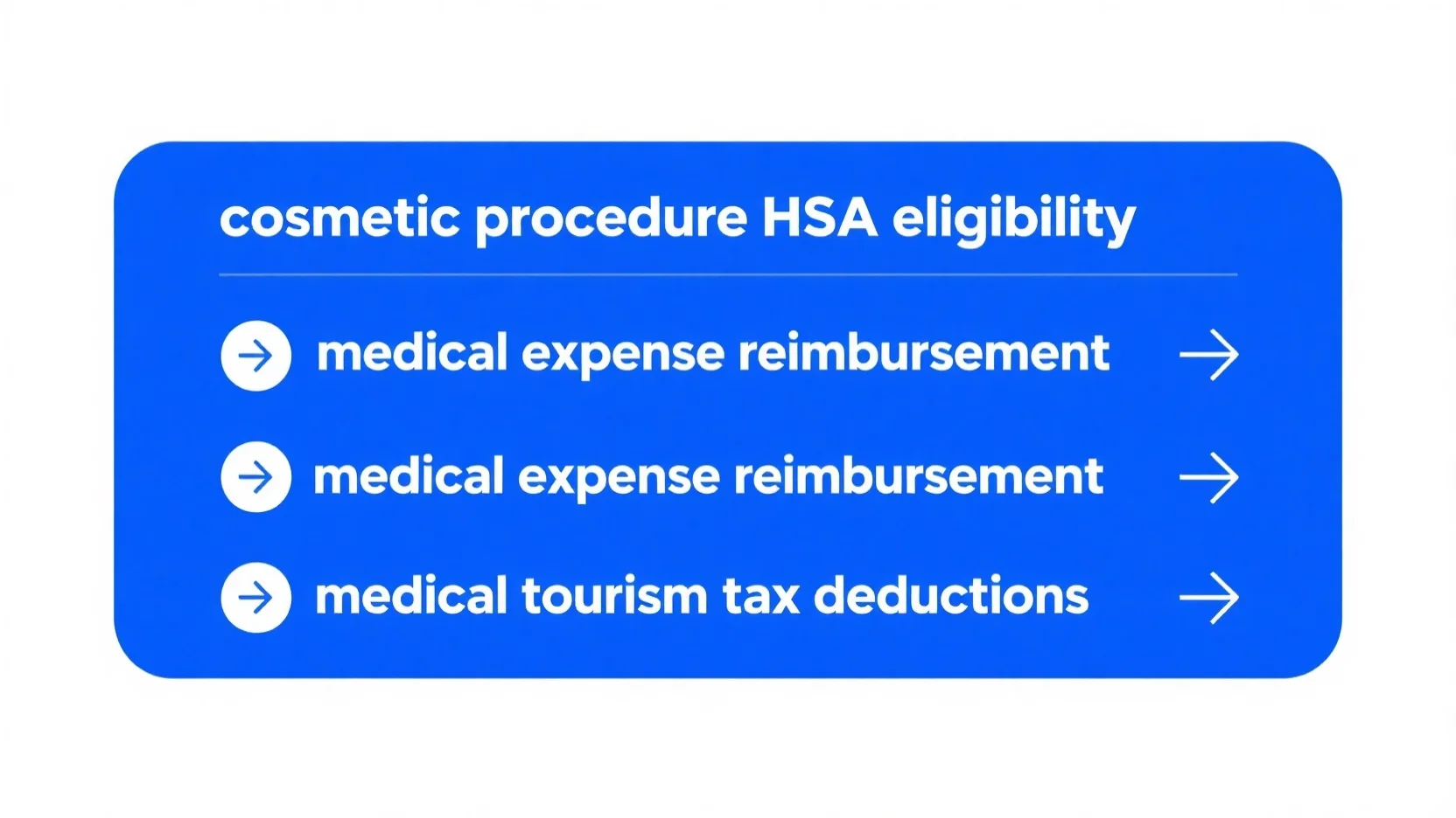 Unveiling Cosmetic Procedure HSA Eligibility and Medical Tourism Tax Deductions: A Comprehensive Guide