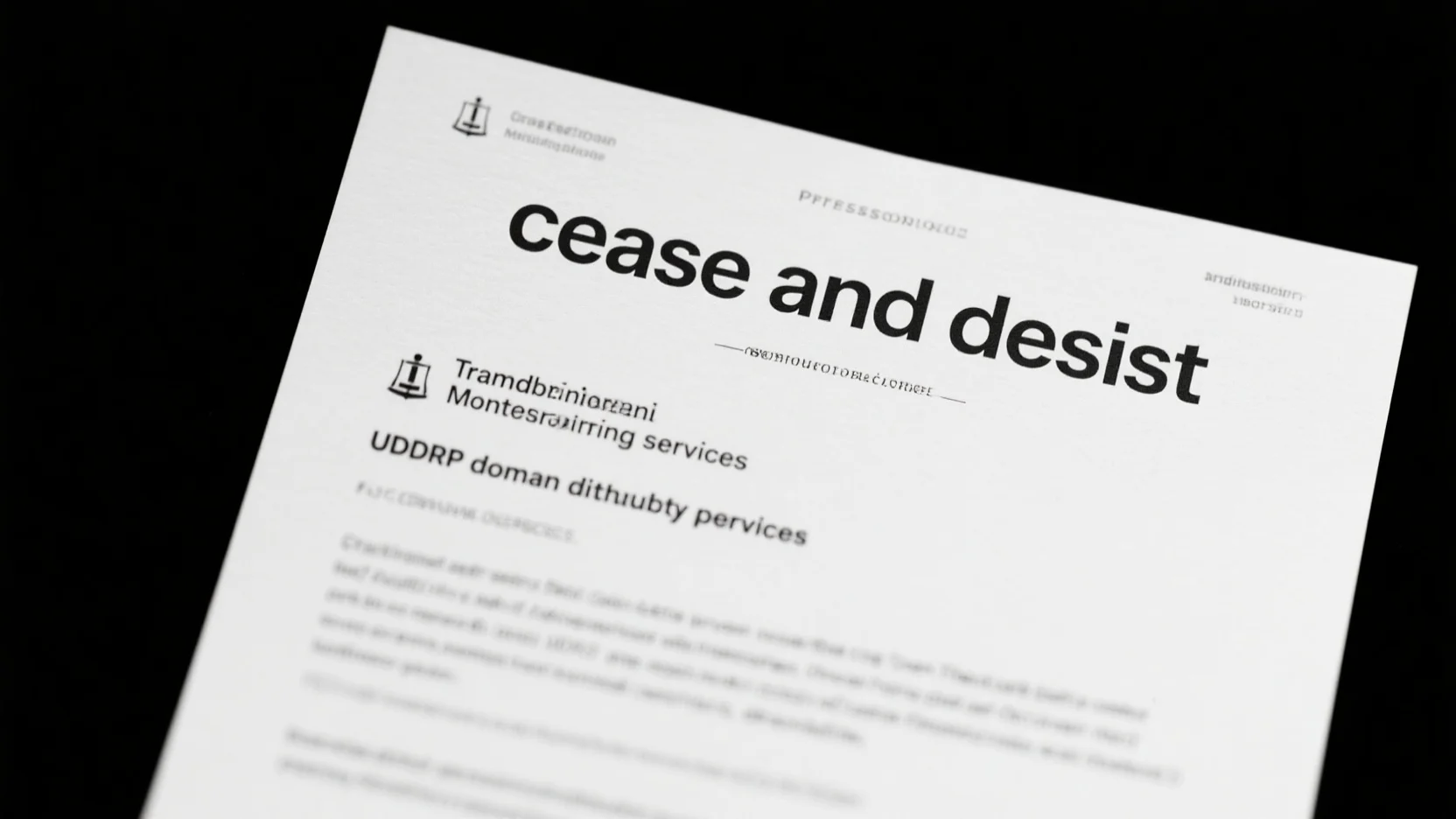Trademark Monitoring Services, Cease and Desist Letter Templates, and UDRP Domain Dispute Process: A Comprehensive Guide